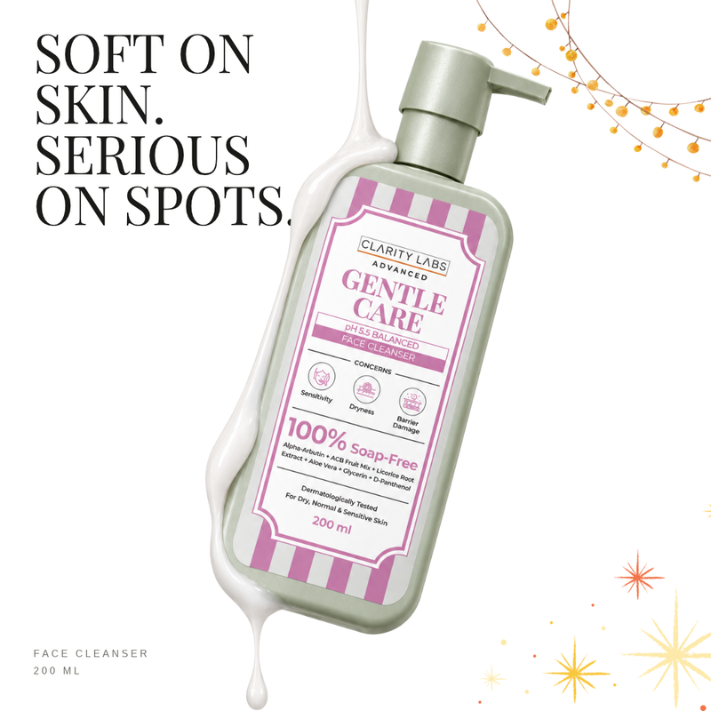 Gentle Care Face Cleanser with 0.75% Alpha-Arbutin & 2% Fruit AHA - 200 ml