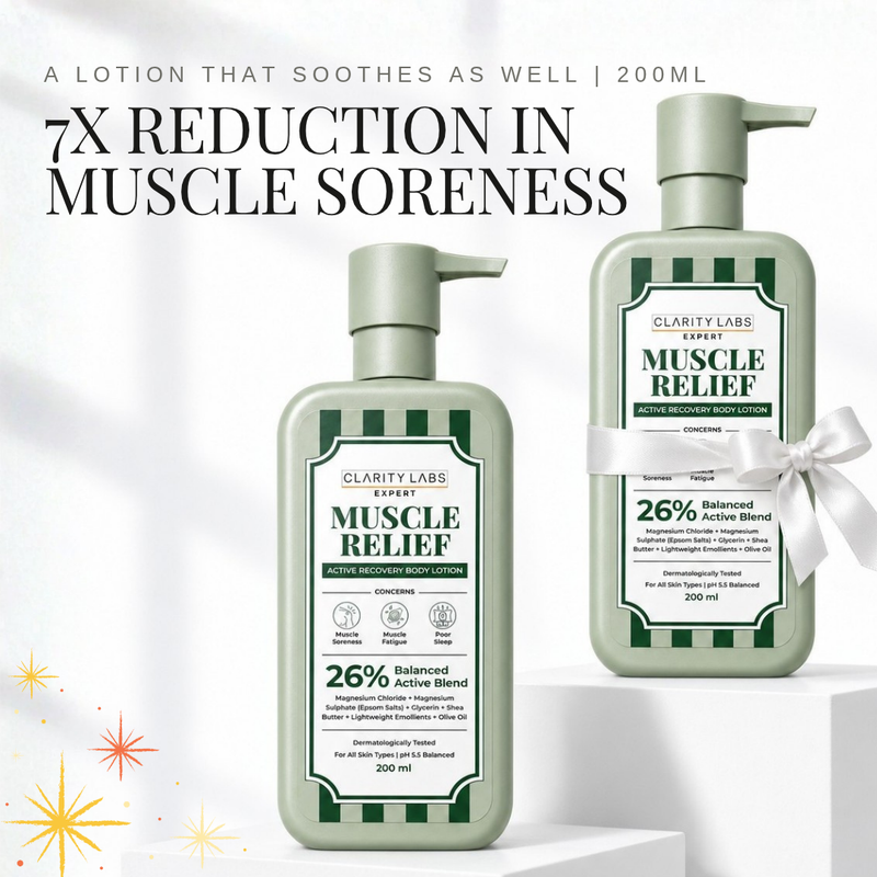 Muscle Relief Body Lotion with 10% Magnesium Chloride & 2% Magnesium Salts - 200 ml