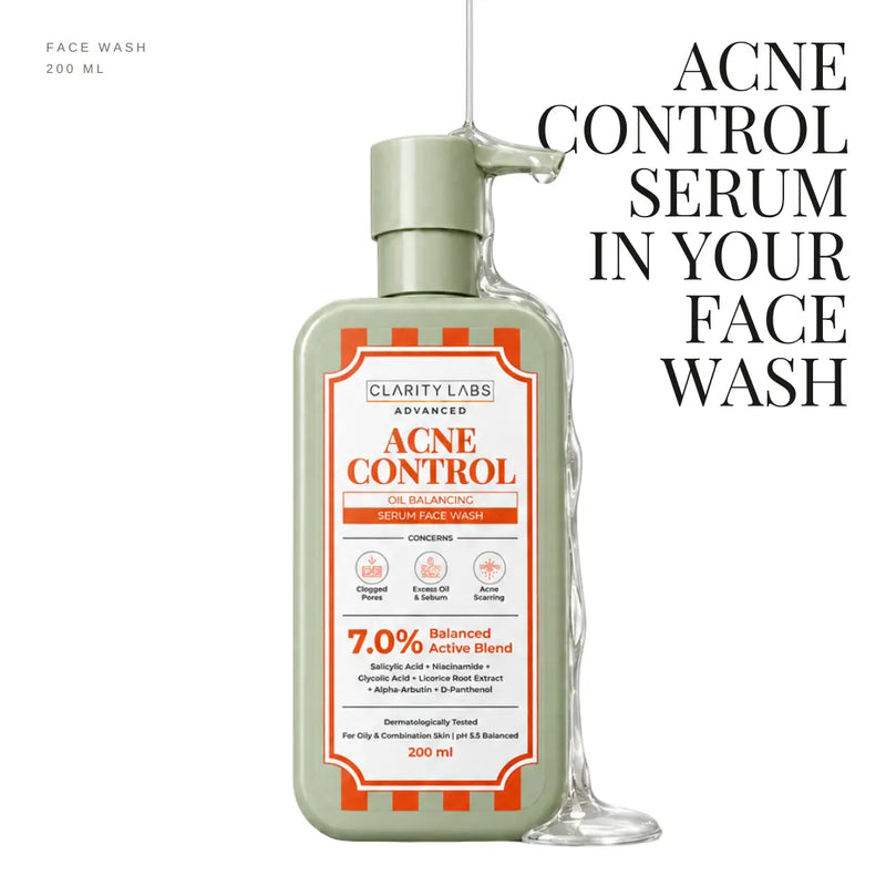 Acne Control Face Wash with 2% Salicylic Acid & 2% Niacinamide - 200 ml