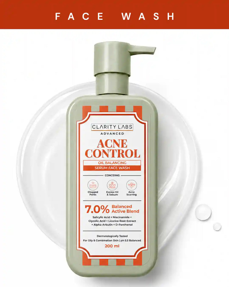 Acne Control Face Wash with 2% Salicylic Acid & 2% Niacinamide - 200 ml