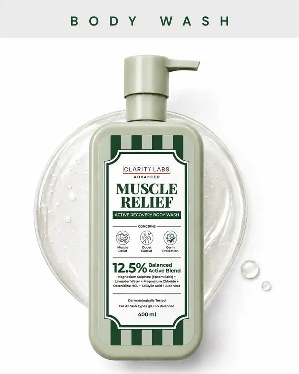 Muscle Relief Body Wash with 5% Magnesium Salts & 4% Magnesium Chloride - 400 ml
