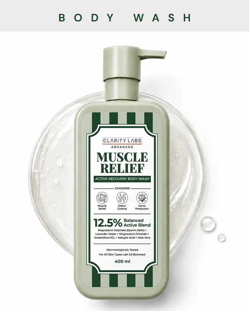 Muscle Relief Body Wash with 5% Magnesium Salts & 4% Magnesium Chloride - 400 ml