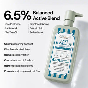 Anti-Dandruff Flake Control Conditioning Shampoo with 2% Zinc Pyrithione & 1% Piroctone Olamine - 200 ml
