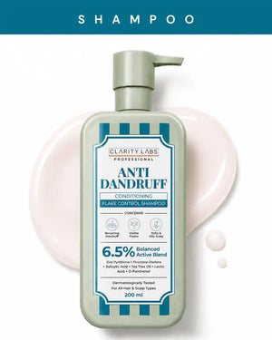 Anti-Dandruff Flake Control Conditioning Shampoo with 2% Zinc Pyrithione & 1% Piroctone Olamine - 200 ml