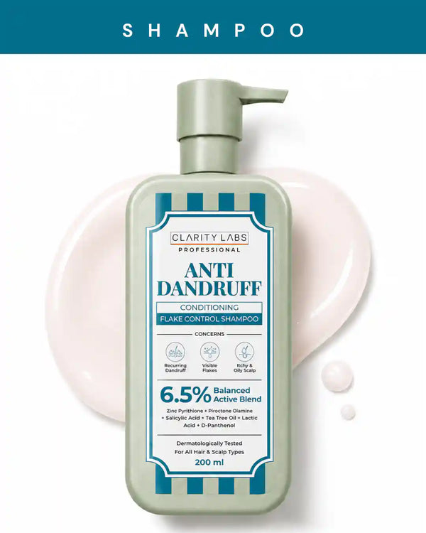 Anti-Dandruff Flake Control Conditioning Shampoo with 2% Zinc Pyrithione & 1% Piroctone Olamine - 200 ml