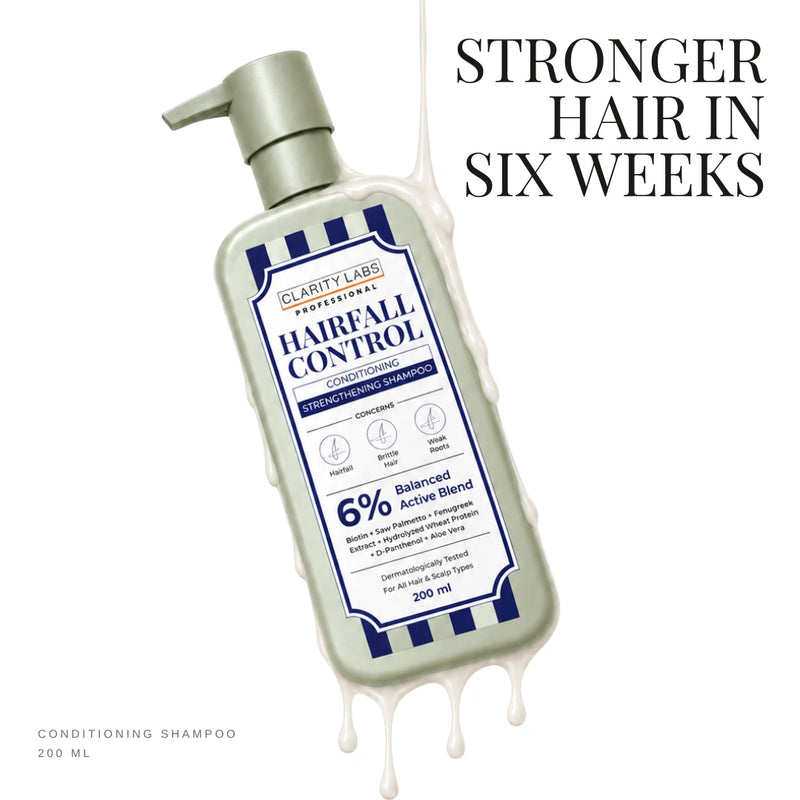 Hairfall Control Shampoo with 1% Saw Palmetto & 0.5% Biotin for Thinning & Breakage - 200 ml