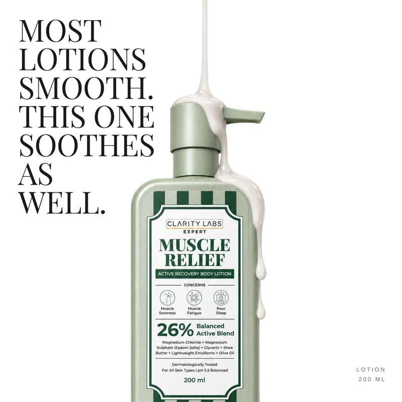 Muscle Relief Body Lotion with 10% Magnesium Chloride & 2% Magnesium Salts - 200 ml