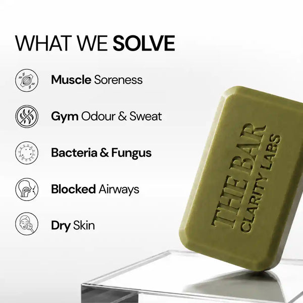 Muscle Relief Soap with 1.1% Magnesium Salts for Sore Muscles & Body Odour | Pack of 4