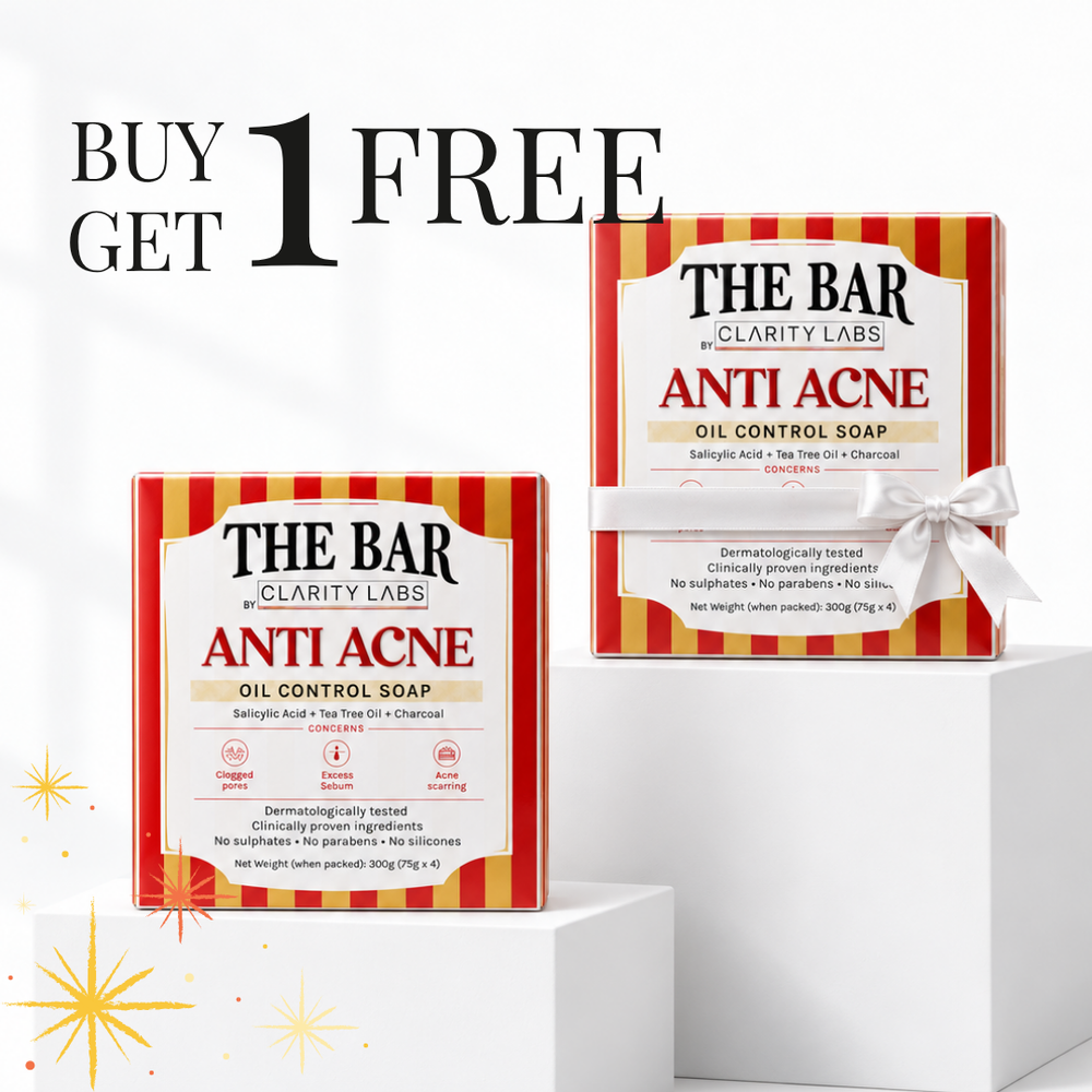 Anti Acne Soap with 1% Salicylic Acid & 0.5% Activated Charcoal | Pack of 4
