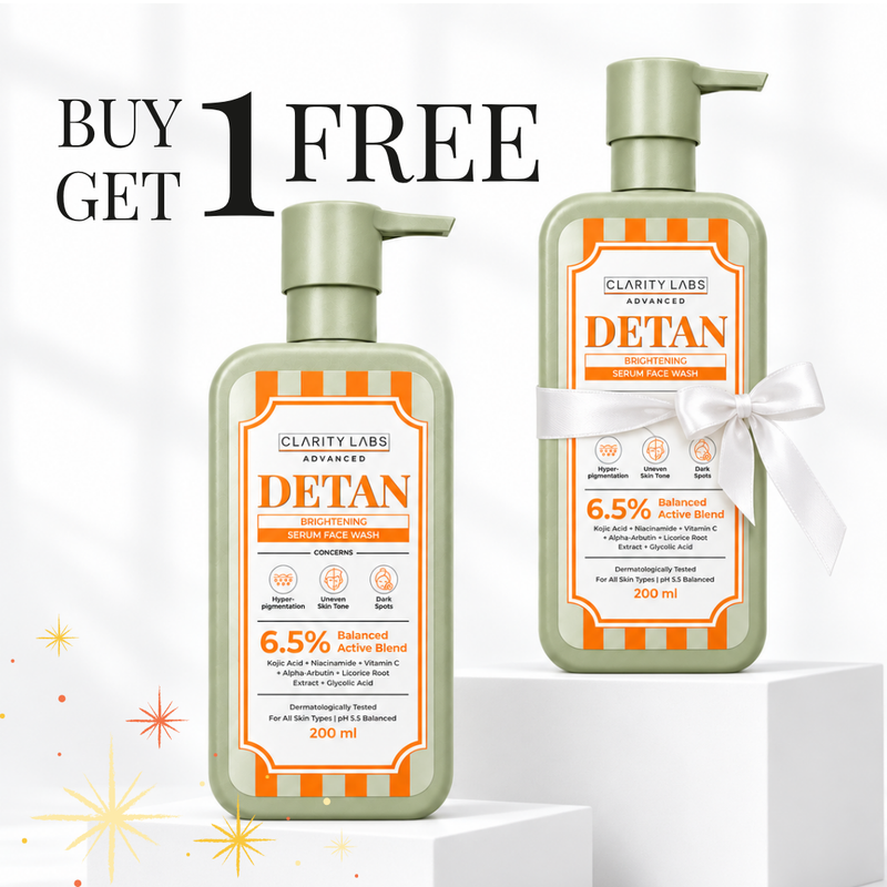 DeTan Brightening Face Wash with 2% Kojic Dipalmitate & 1% Vitamin C - 200 ml