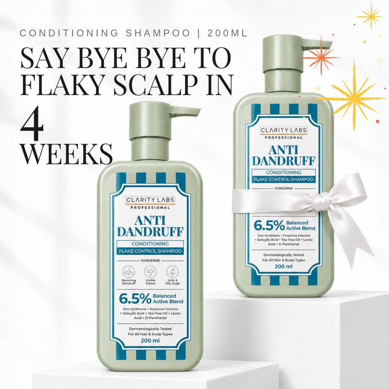Anti-Dandruff Flake Control Conditioning Shampoo with 2% Zinc Pyrithione & 1% Piroctone Olamine - 200 ml