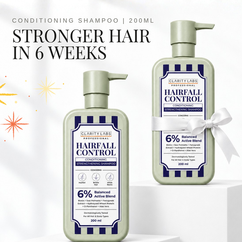 Hairfall Control Shampoo with 1% Saw Palmetto & 0.5% Biotin for Thinning & Breakage - 200 ml