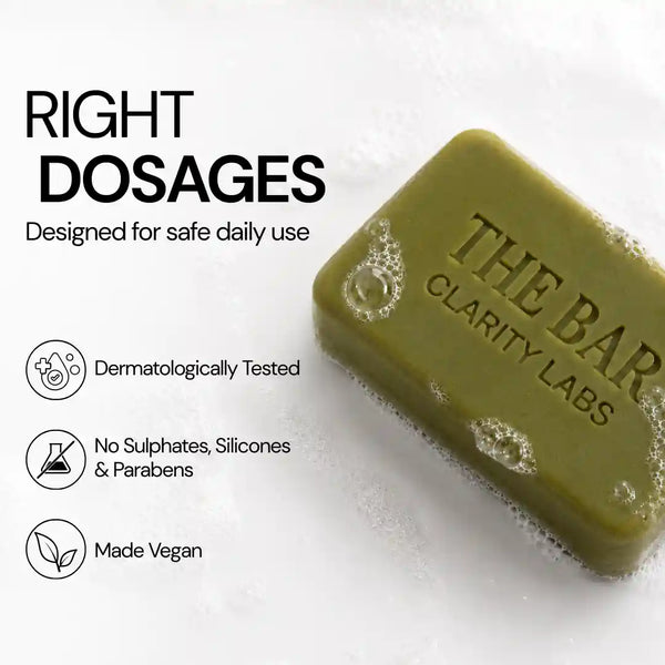 Muscle Relief Soap with 1.1% Magnesium Salts for Sore Muscles & Body Odour | Pack of 4