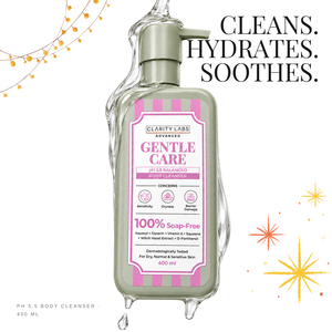 Gentle Care Body Cleanser | pH 5.5 Soap-Free Body Cleanser for Sensitive & Dry Skin - 400 ml