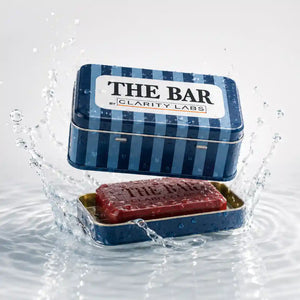 DeTan Soap - Collectable Tin Box + Soap Dish | with 1.5% Kojic Dipalmitate & 1% Niacinamide